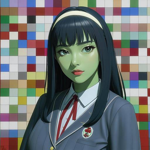 Illustration of Morishima haruka, amagami in the style of Lvl (sentrythe2310)