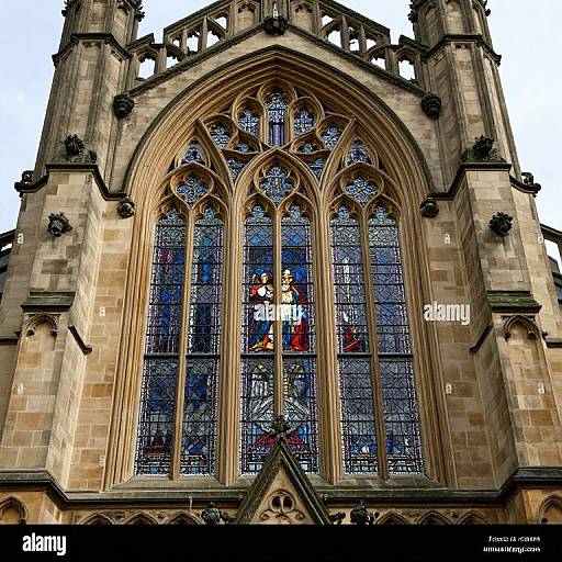 Manchester Cathedral Stained Glass View