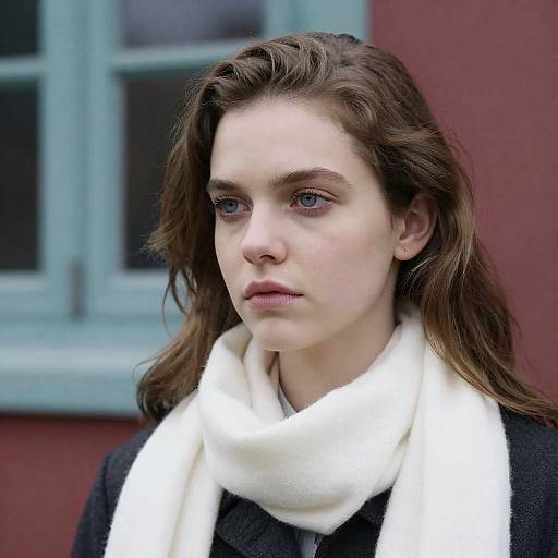 Intense Gaze of a Young Woman