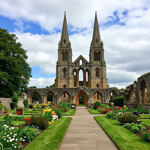 Majestic Tintern Abbey Amidst Lush Gardens