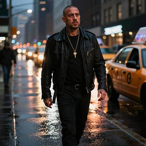 Gritty Urban Night Portrait