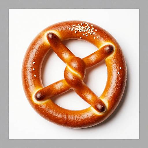 Twisted Sesame Seed Pretzel
