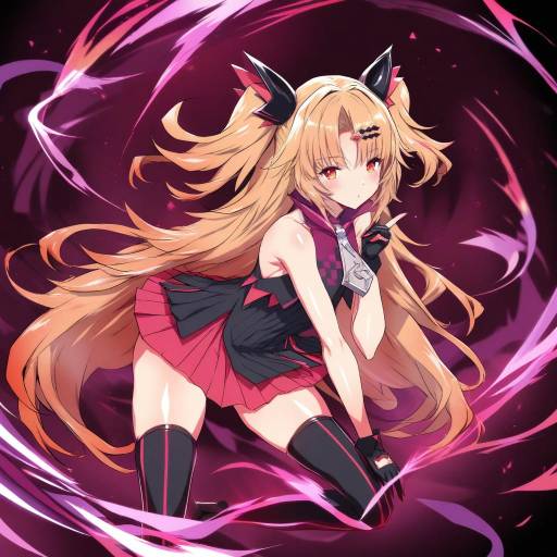 Illustration of Akatsuki uni, uni create in the style of Q azieru