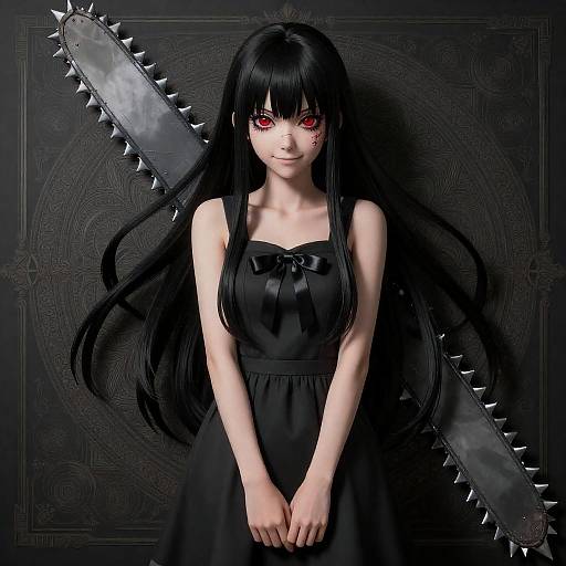 Photorealistic Makima Portrait, 8K Film Grain