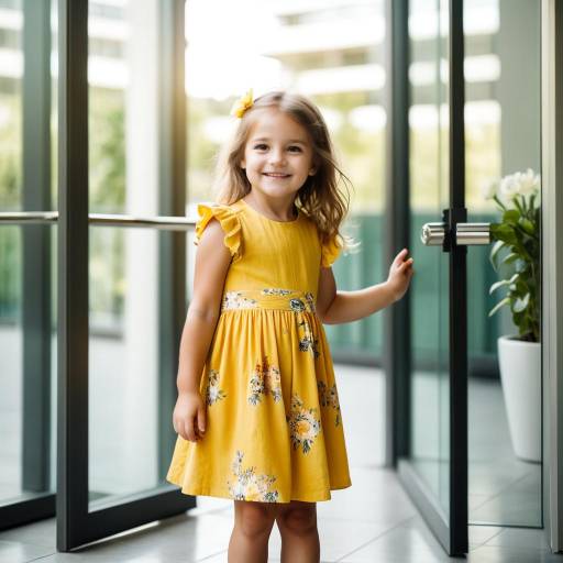 Warm Portrait of a Smiling Toddler Girl