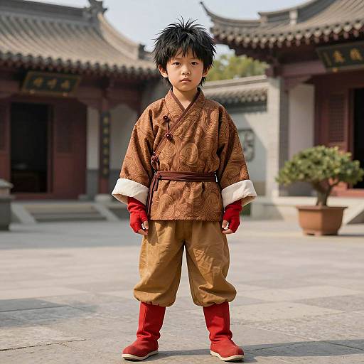Photorealistic Boy in Huggy Wuggy Costume