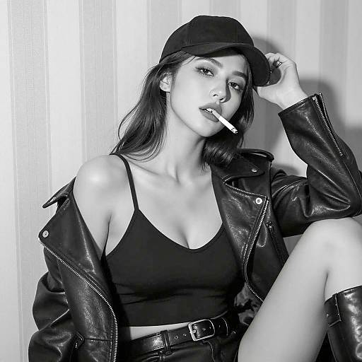 Striking Monochrome Portrait of a Woman