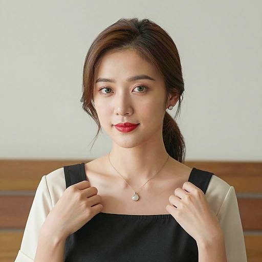 Elegant Portrait of Beautiful Asian Woman