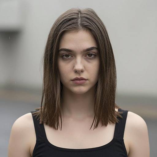 Close-Up Portrait of a Young Woman