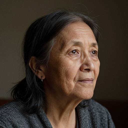 Portrait of Elderly Woman's Head