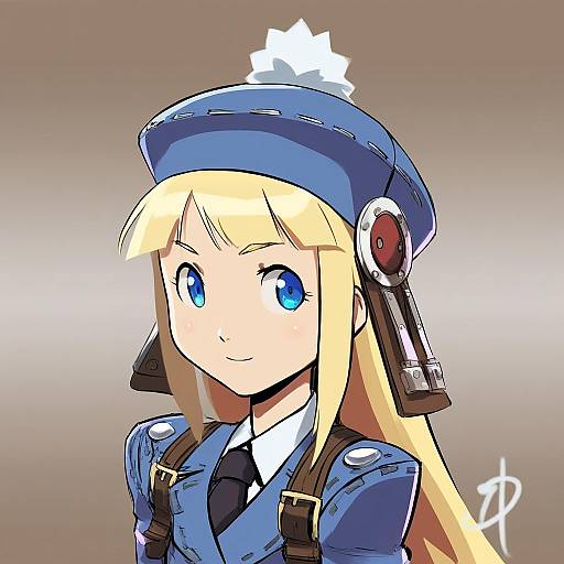 Illustration of Gunner (sekaiju), sekaiju no meikyuu in the style of Polarityplus