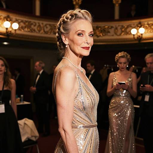 Senior Actress in Dutch Braids