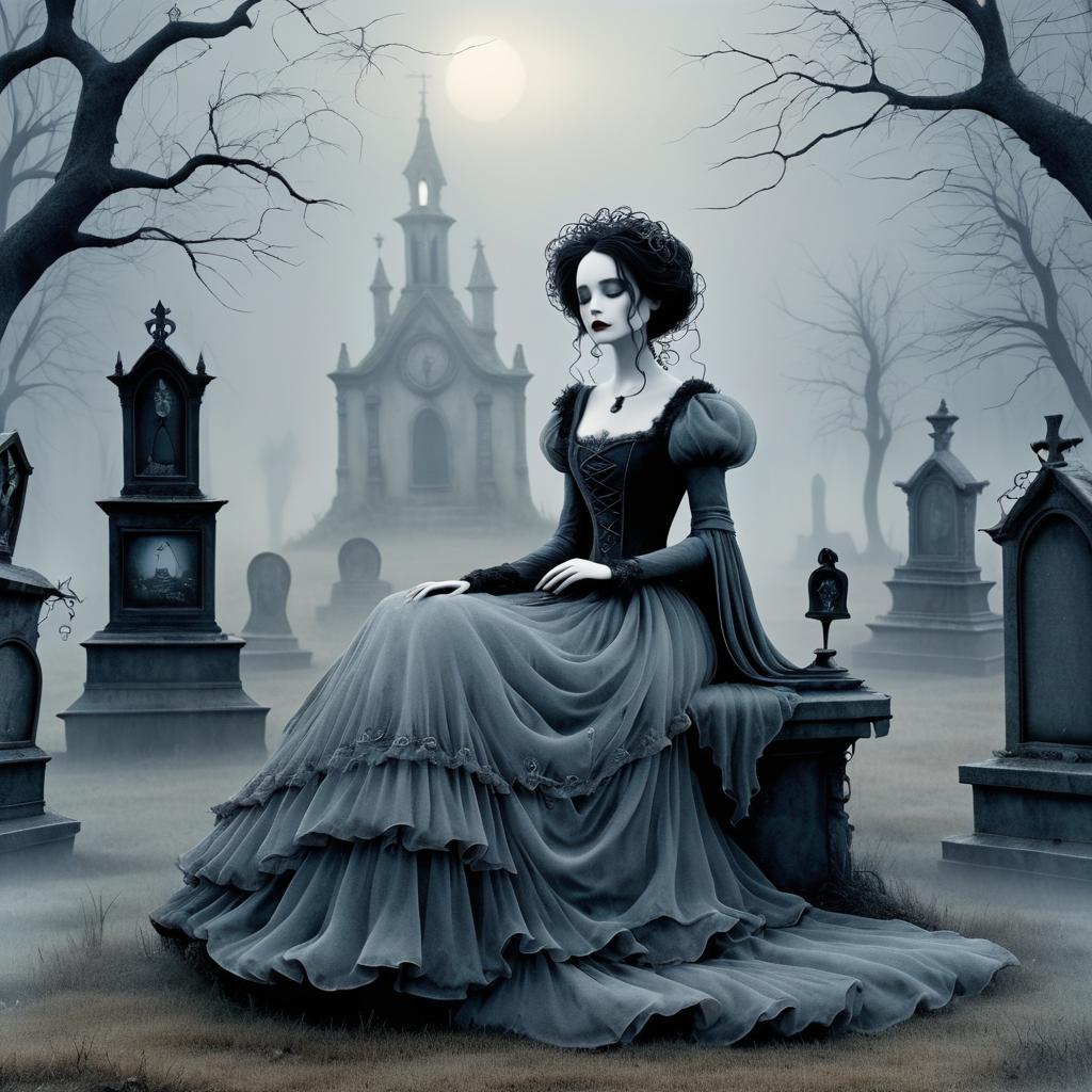 Haunting Whimsy: A Graveyard Encounter