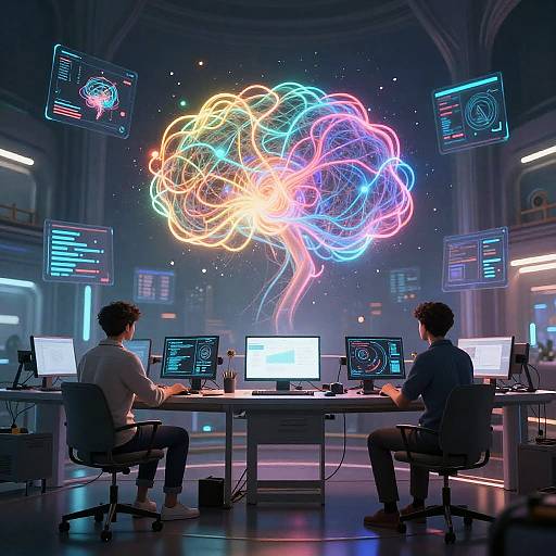 Futuristic AI Digital Art Studio