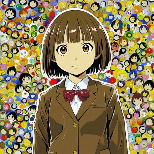 Illustration of Aioi yuuko, nichijou in the style of Taishi (picchiridou)