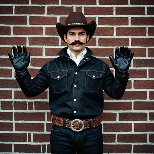Man in Puppet Master Cowboy Costume