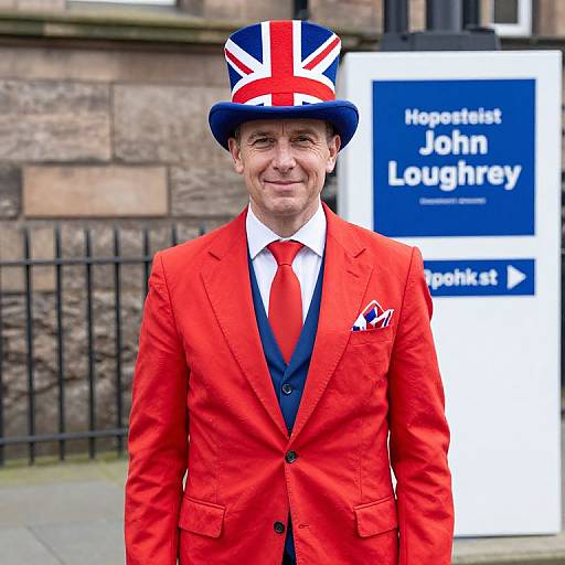 Patriotic Royalist at Edinburgh Polling Station
