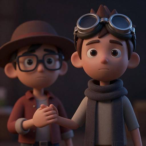 Dimly Lit 3D Characters with Distinct Styles