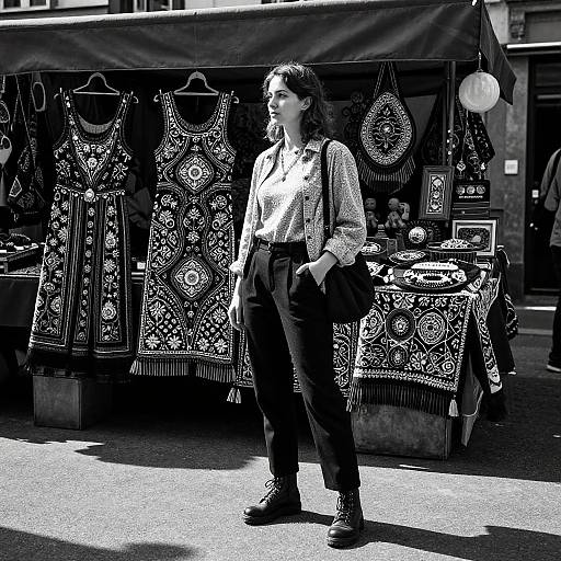 Monochrome European Street Fashion