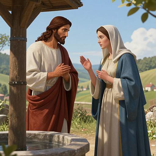 Christ and Samaritan Woman at Well