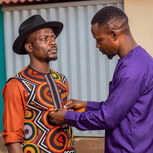 Serious Encounters in Colorful Urban Setting