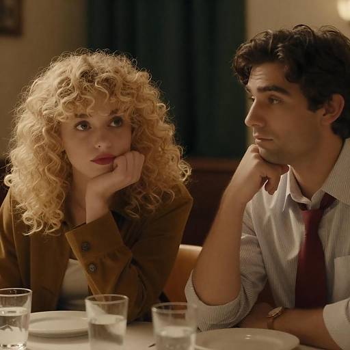 Intimate Dinner Portrait with Warm Lighting