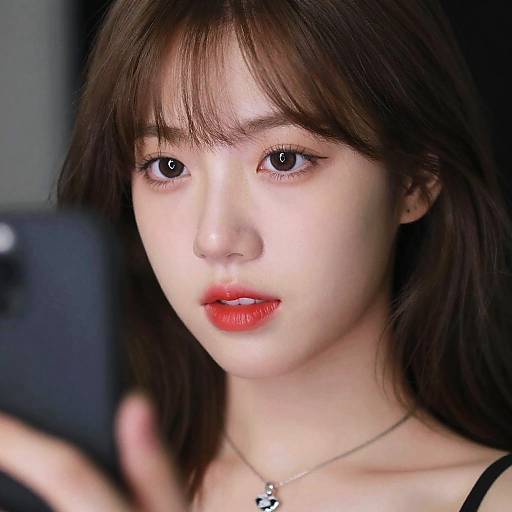 Vibrant Close-Up of Focused Woman