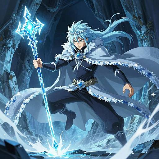 Fierce Ice Mage in Glacial Cavern