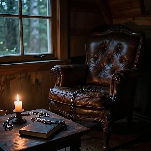 Intimate Cabin BDSM Scene