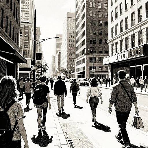 Comic Style Urban Street Illustration