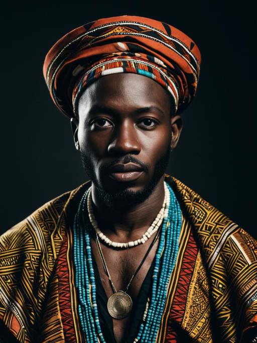 African Man in Traditional Outfit