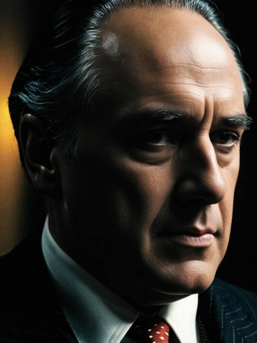 Dramatic Close-Up of Godfather Costume