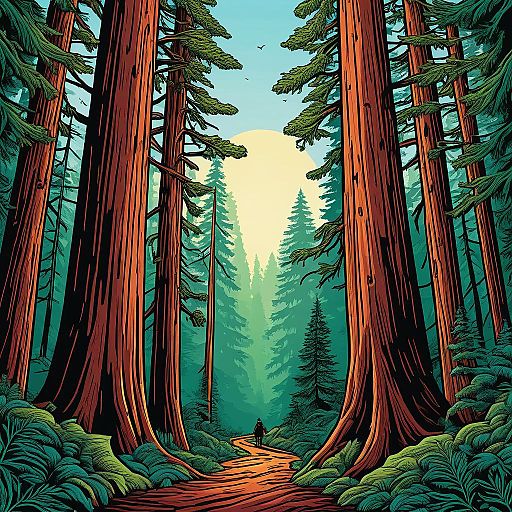 Ancient Redwood Forest Logo Design