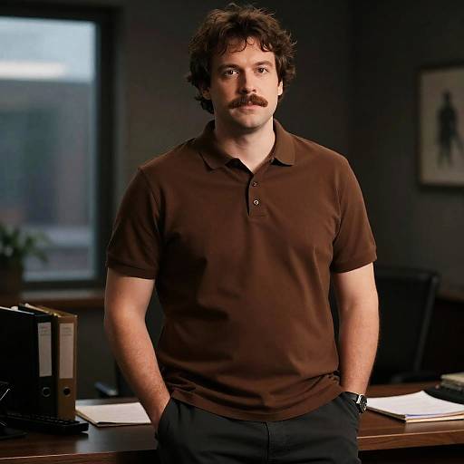 Mysterious Office Portrait of a Man