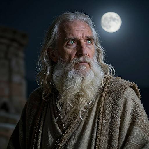 Hyperrealistic Portrait of Aged Sage