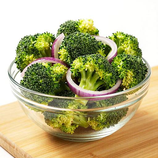 Vibrant Broccoli and Onion Bowl