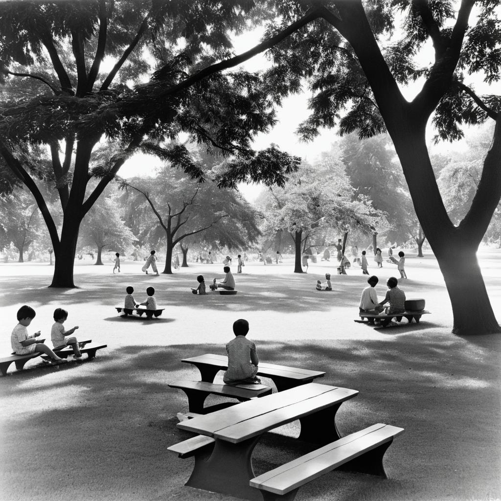 Summer Bliss in a 1969 Park