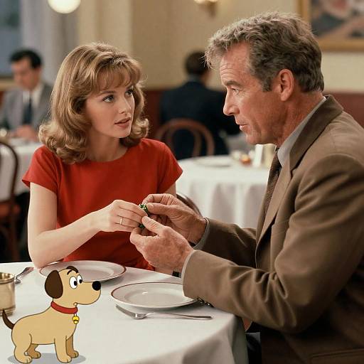 Mid-Century Movie Poster with Newman & Woodward