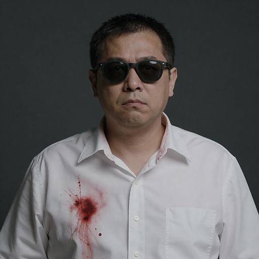 Serious Portrait of Middle-Aged Man