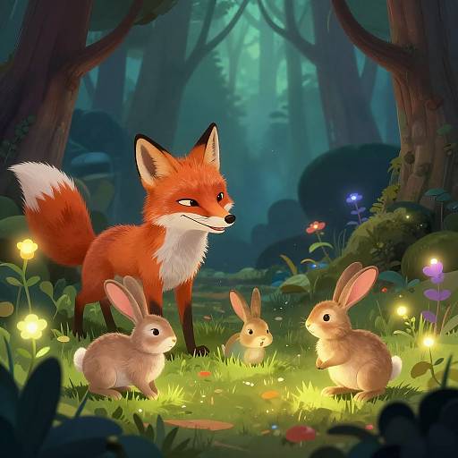 Mischievous Fantasy Woodland Animals