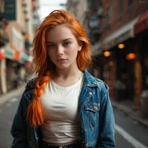 Vibrant Portrait of a Teen Girl