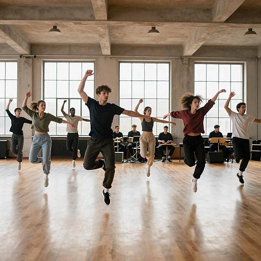 Energetic Urban Dance Studio Session