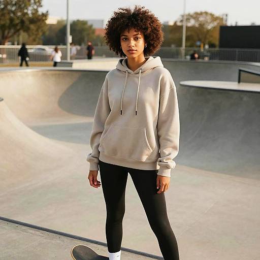 Drop Fade Afro in Skate Park