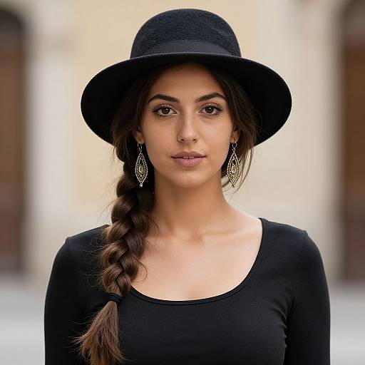 Realistic Italian Female Costume Portrait