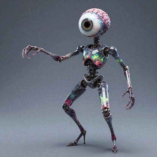 Opalescent Spectral Automaton with Crystalline Veins