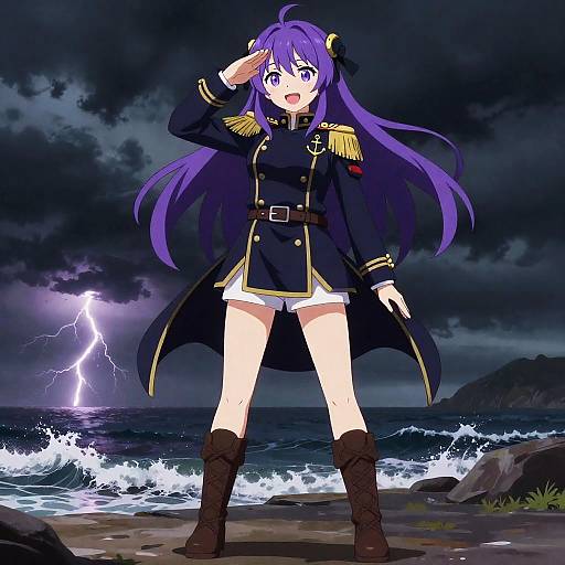 Mischievous Admiral in Stormy Seas