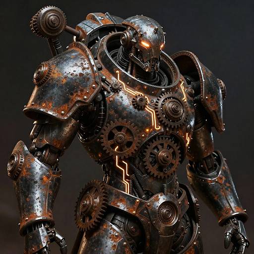 Battle-Worn Warforged Portrait