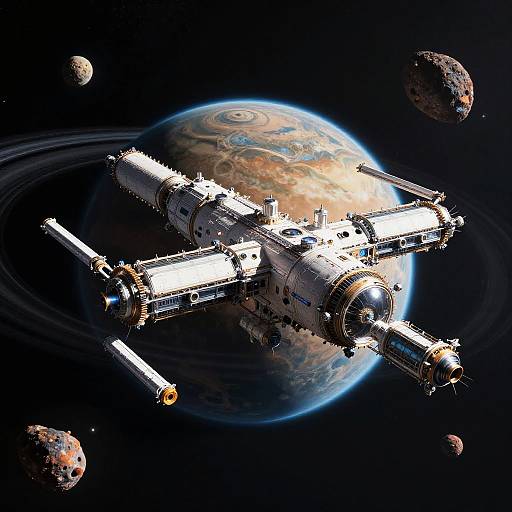 AI-Driven Orbital Station Visualization