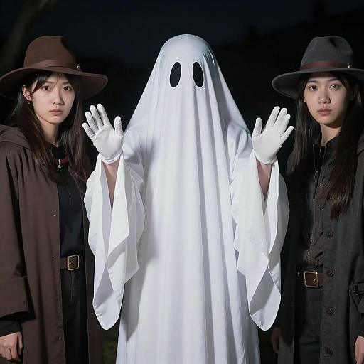 Enigmatic Nighttime Ghost Encounter