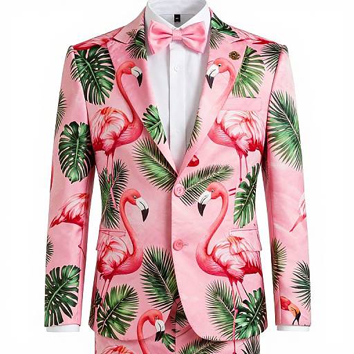 Hawaiian Tropical Flamingo Suit